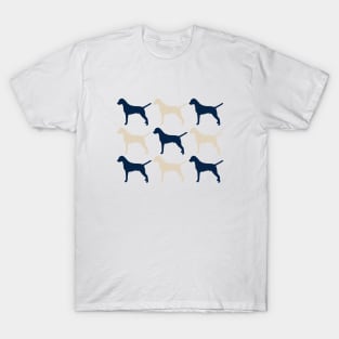 Dalmatian Dogs in Navy blue and Cream T-Shirt